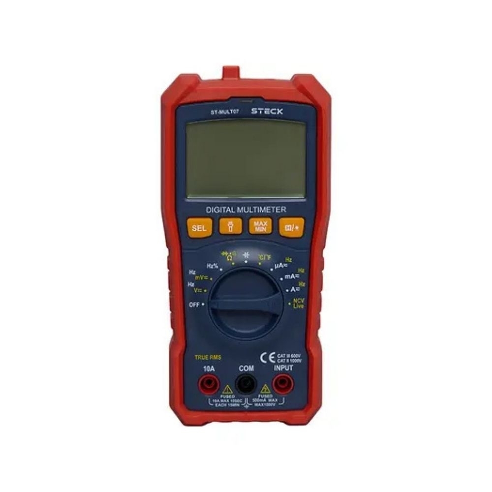 MULTIMETRO DIGITAL PORTATIL TRUE RMS AC/DC - STECK