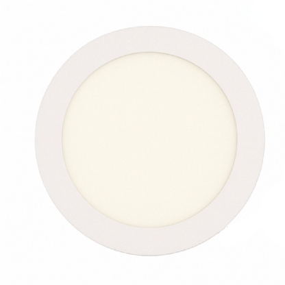 PAINEL LED EMBUTIR 12W REDONDO BIVOLT LUZ BRANCA 6500K 720LM 17CM - B.BAUER