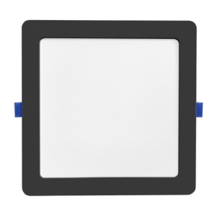 PAINEL LED EMBUTIR 18W BIVOLT 4100K 1620LM QUADRADO PRETO 22CM - BLUMENAU