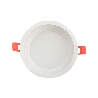 PAINEL LED EMBUTIR REDONDO 12W BIVOLT LUZ BRANCA 6500K 1200LM 12CM RECUADO - LUMINATTI