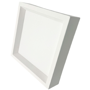 PAINEL LED SOBREPOR 18W BIVOLT 3000/6500K 1500LM QUADRADO BRANCO RECUADO - GAYA