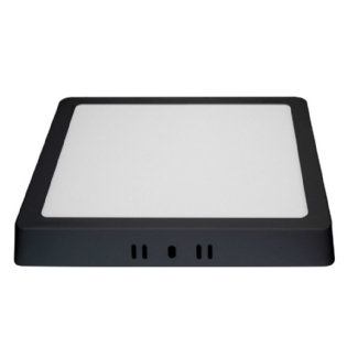 PAINEL LED SOBREPOR 18W BIVOLT 3000K QUADRADO 20,9CM 1350LM PRETO - BLUMENAU