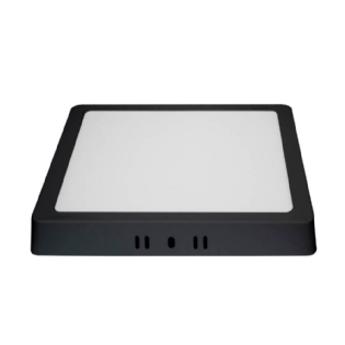 PAINEL LED SOBREPOR 18W BIVOLT 4100K QUADRADO 20,9 CM 1350LM PRETO - BLUMENAU