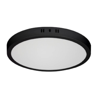 PAINEL LED SOBREPOR 24W BIV 6500K REDONDO 28,5CM 1800LM PRETO - BLUMENAU