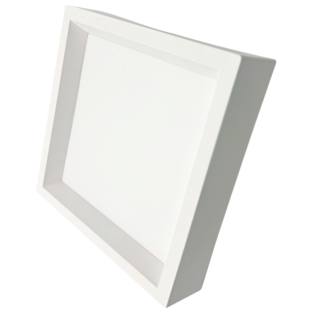 PAINEL LED SOBREPOR 36W BIVOLT 3000/6500K 3000LM QUADRADO BRANCO RECUADO - GAYA