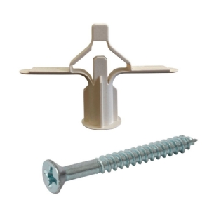 PARAFUSO MADEIRA PHILIPS 4,2X55 + BUCHA FLY 3 NYLON - 30 PECAS - SFORPLAST