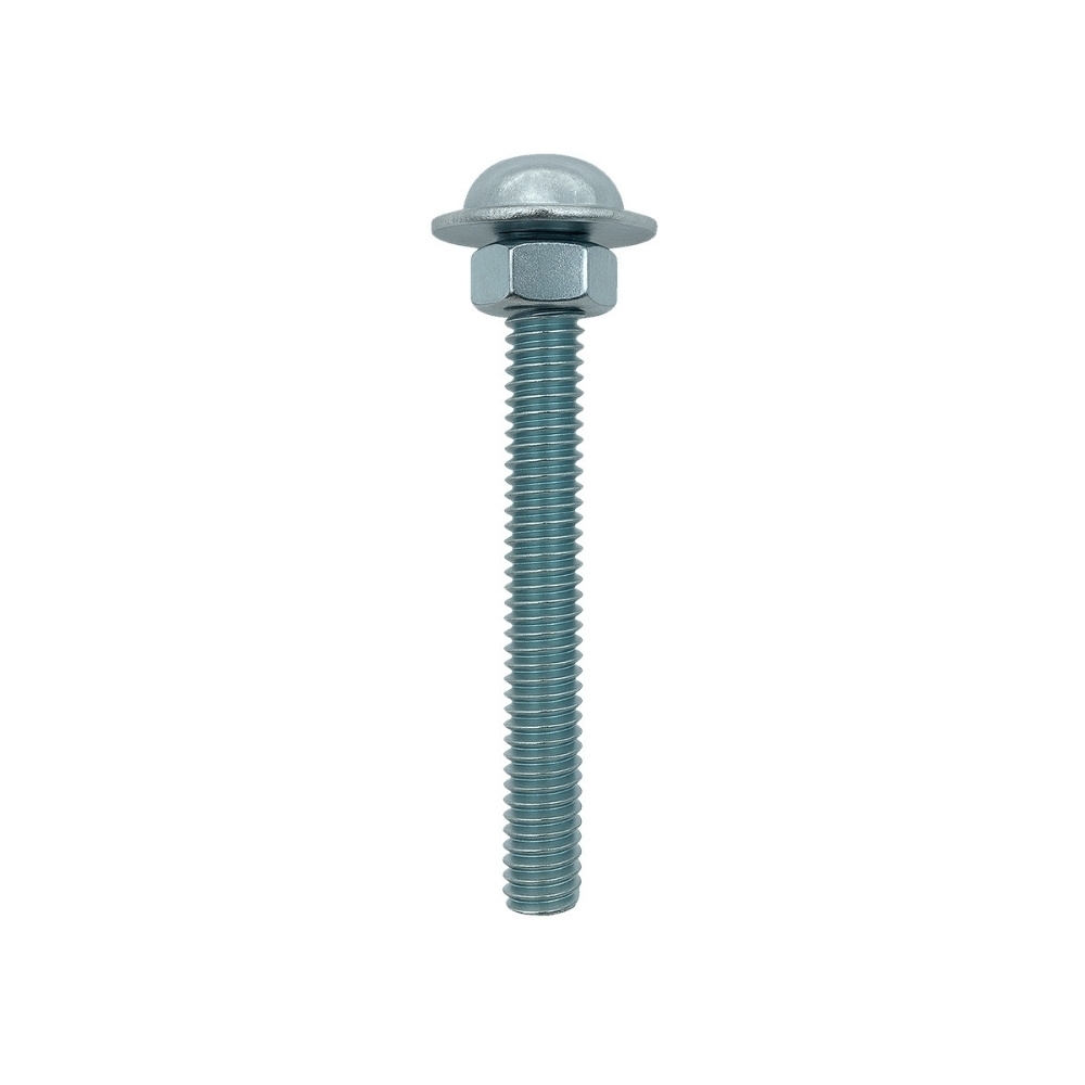 PARAFUSO MAQUINA REDONDO 5/32X1.1/2 + PORCA E ARRUELA COM 5 PECAS - SFORPLAST