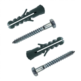PARAFUSO SEXTAVADO SOBERBA 1/4X55 COM BUCHA 10MM COM 25 PECAS - SFORPLAST