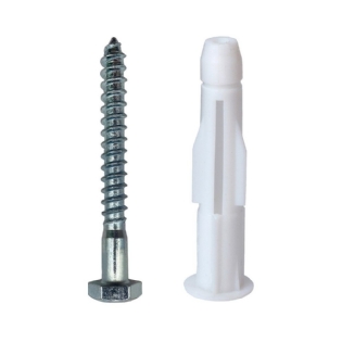 PARAFUSO SEXTAVADO SOBERBA 1/4X65 COM BUCHA S10 MULTIUSO COM 25 PECAS - SFORPLAST