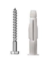 PARAFUSO SEXTAVADO SOBERBA 3/16X60 COM BUCHA S8 MULTIUSO COM 50 PECAS - SFORPLAST