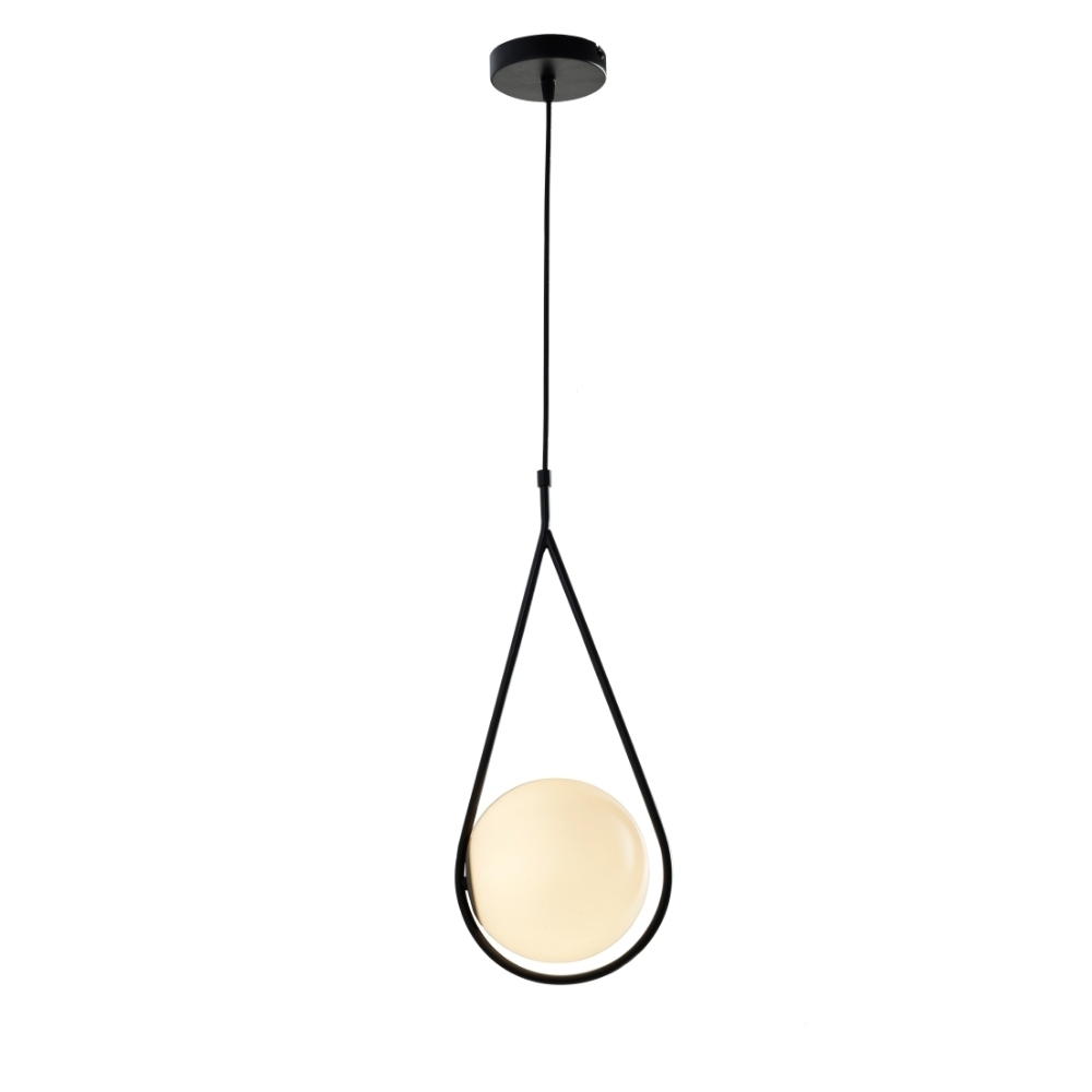 PENDENTE LA VILE PARA 1 LAMPADA G9 PRETO - HEVVY