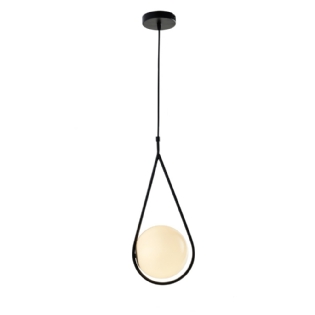 PENDENTE LA VILE PARA 1 LAMPADA G9 PRETO - HEVVY