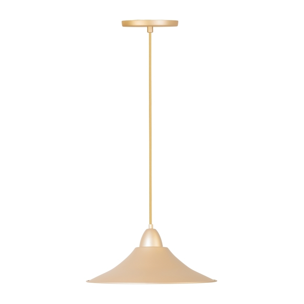 PENDENTE BAHREIN PARA 1 LAMPADA DOURADA - KIN LIGHT