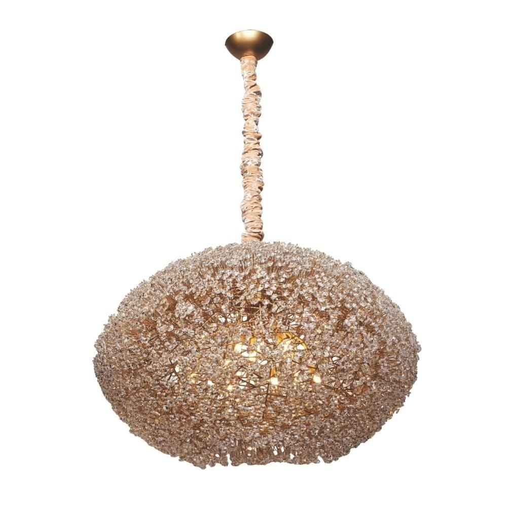 PENDENTE BALLON PARA 8 LAMPADA G9 CRISTAL 60CM - LAMPLUZ