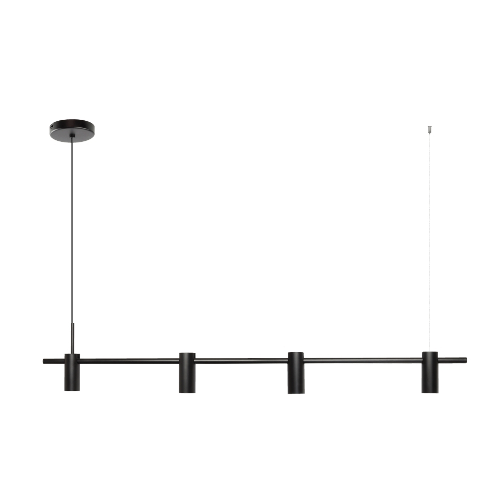 PENDENTE FLASH PARA 4 LAMPADA MR11 GU10 PRETO - SPOT LINE