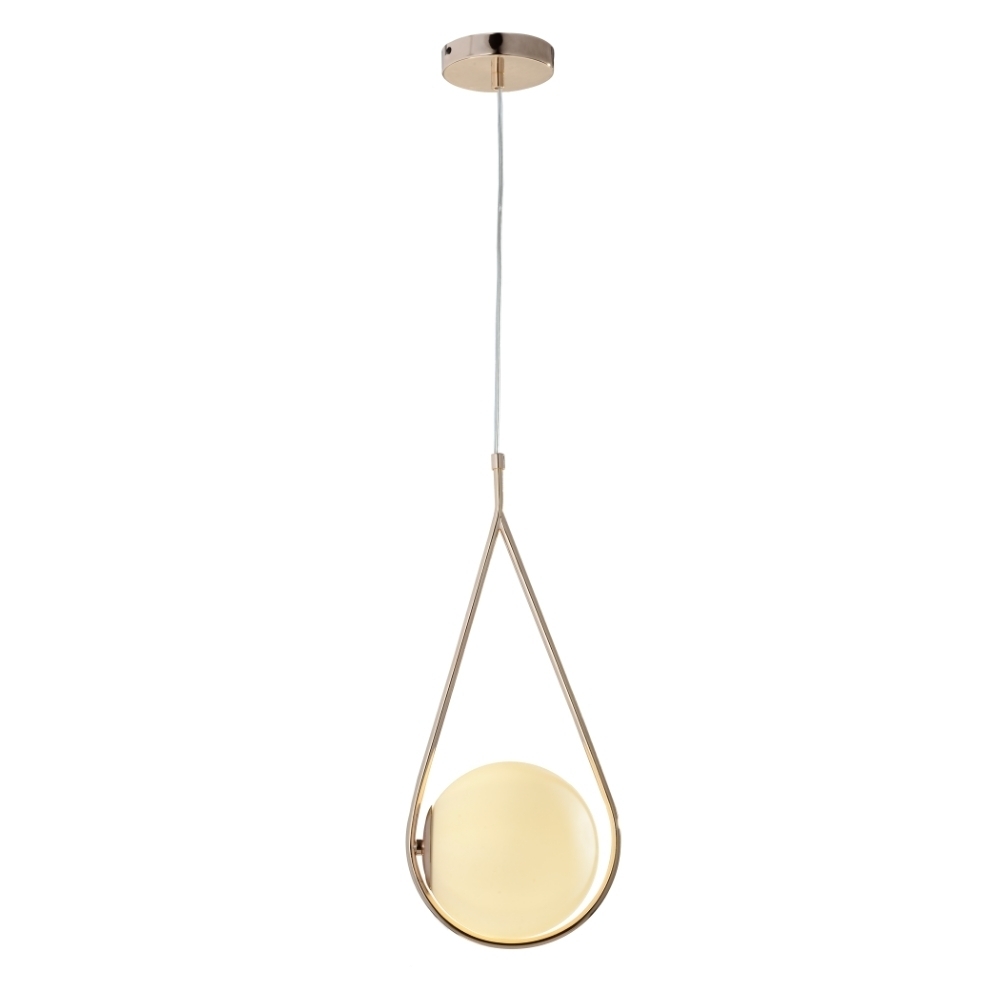 PENDENTE LA VILE PARA 1 LAMPADA G9 DOURADO - HEVVY