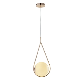 PENDENTE LA VILE PARA 1 LAMPADA G9 DOURADO - HEVVY