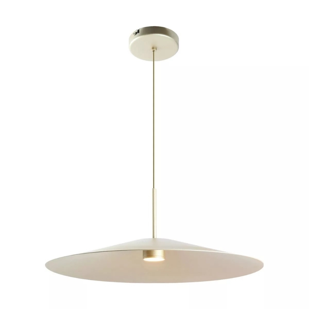 PENDENTE LED CLAIRE 12W LUZ AMARELA 3000K CHAMPAGNE - SPOT LINE