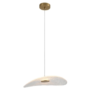 PENDENTE LED DRUM 3W BIVOLT LUZ AMARELA 3000K 240LM 30CM DOURADO - SKYLIGHT