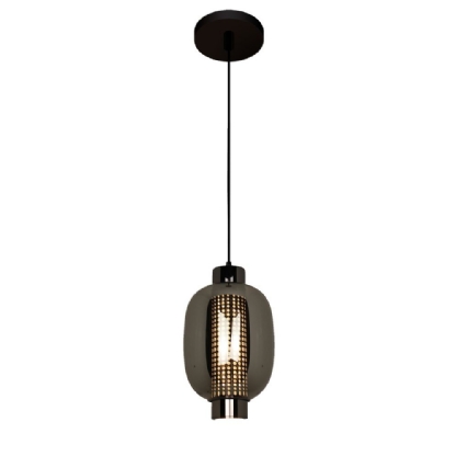 PENDENTE LED LAMP 17W LUZ AMARELA 3000K BIVOLT PRETO 1700LM CABO 2 METROS - HEVVY