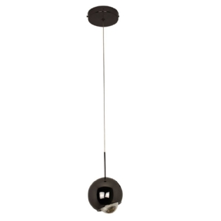 PENDENTE LED YUME 5W LUZ AMARELA 3000K BIVOLT 500LM 2 METROS PRETO - HEVVY