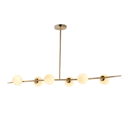 PENDENTE LOUISE PARA 6 LAMPADAS G9 ALUMINIO - HEVVY