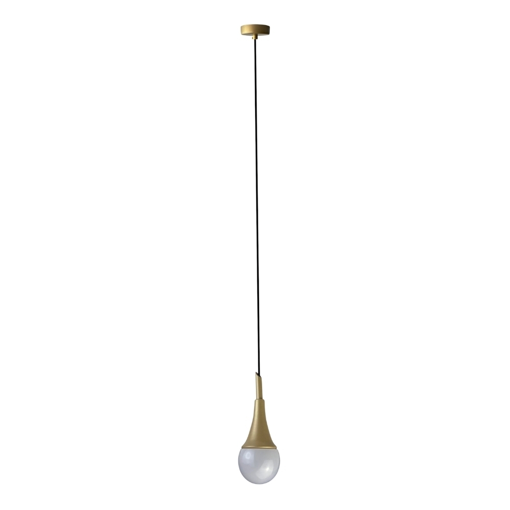 PENDENTE MINI BOLA PARA 1 LAMPADA G9 PLASTICO CHAMPAGNE - TY ILUMINACAO