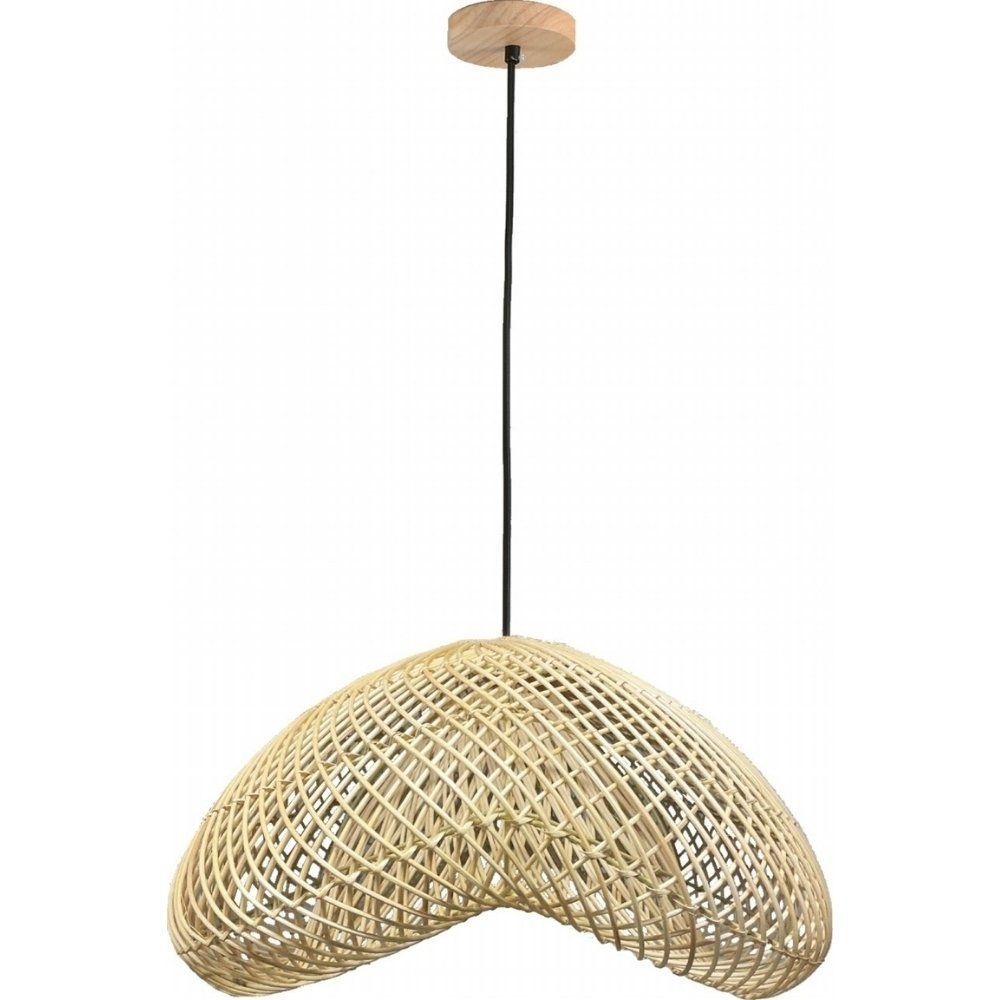 PENDENTE OTAKI PARA 1 LAMPADA E27 50X25 25W BIVOLT RATTAN - SKYLIGHT