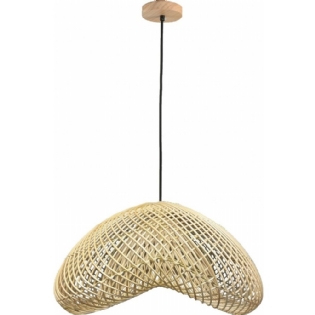 PENDENTE OTAKI PARA 1 LAMPADA E27 50X25 25W BIVOLT RATTAN - SKYLIGHT