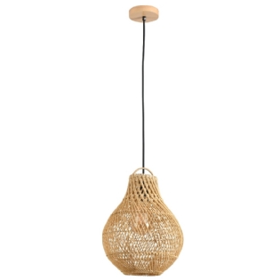 PENDENTE OTAKI PARA 1 LAMPADA E27 DIAMETRO 25X30CM ALTURA 25W BIVOLT RATTAN - SKYLIGHT