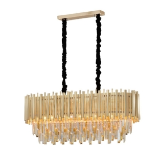 PENDENTE VERMONT PARA 6 LAMPADAS E27 CRISTAL - HEVVY