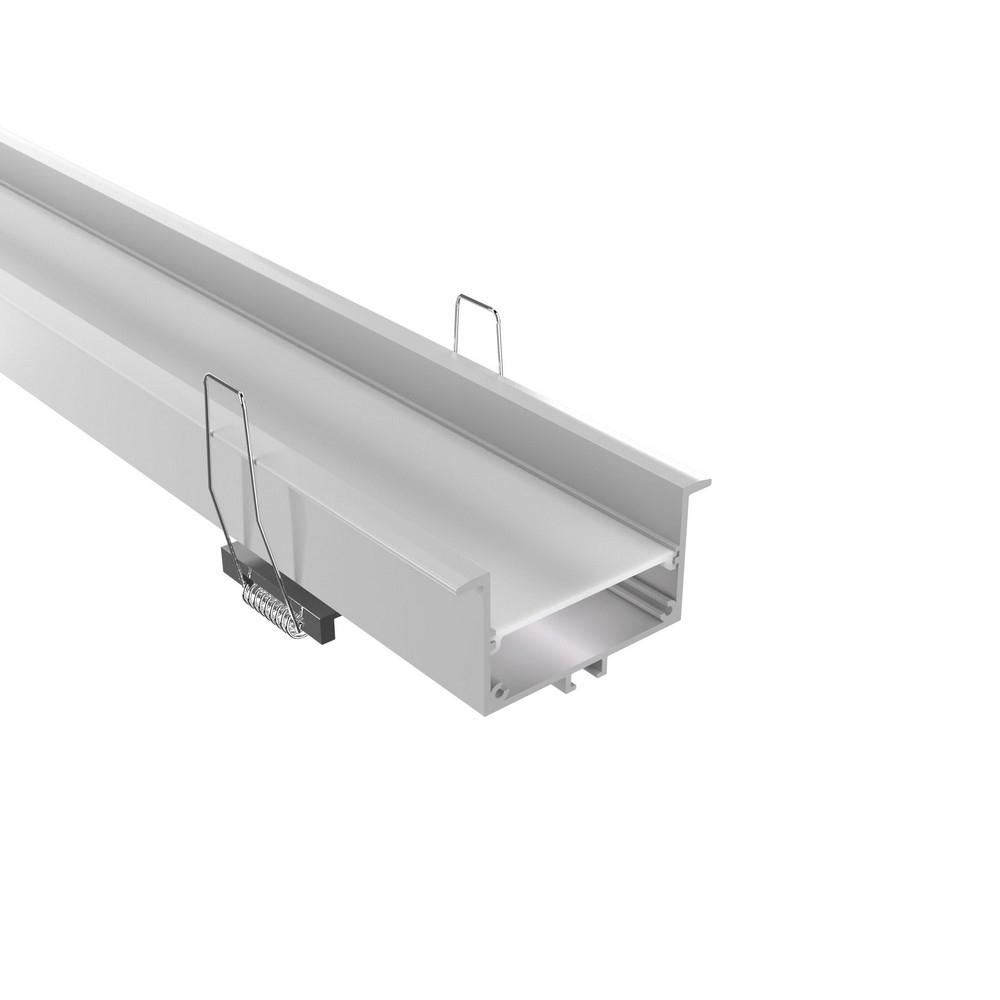 PERFIL EMBUTIR 35MM BRANCO 64X34MM 1 METRO - LUMINATTI