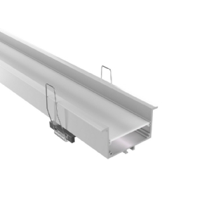 PERFIL EMBUTIR 35MM BRANCO 64X34MM 1 METRO - LUMINATTI