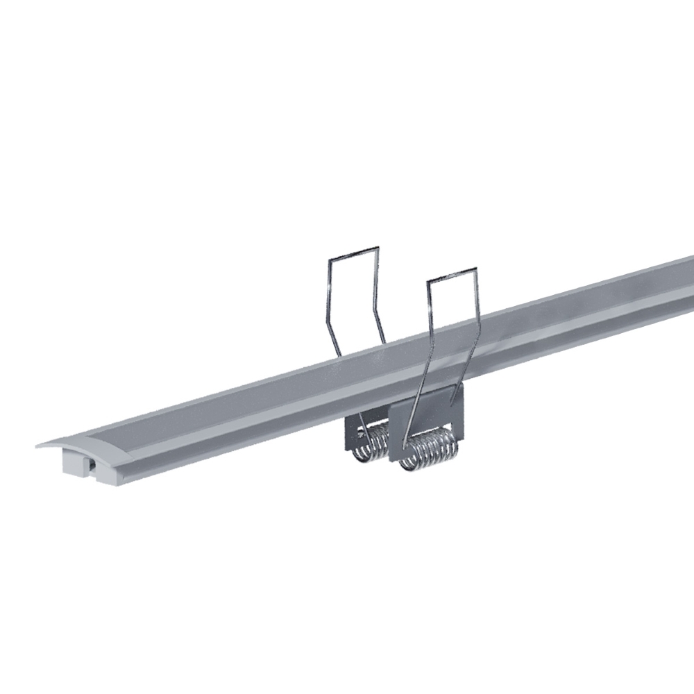 PERFIL EMBUTIR NANO 12MM BRANCO 17X7MM COM 2 METROS - LUMINATTI