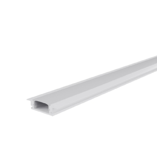PERFIL EMBUTIR NANO 12MM BRANCO DIFUSOR BRANCO LIGHT 3 METROS - LUMINATTI
