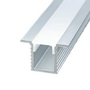 PERFIL EMBUTIR NANO 5,7MM BRANCO LIGHT 1 METRO - LUMINATTI