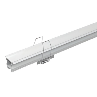 PERFIL EMBUTIR RECUADO 12MM BRANCO DIFUSOR BRANCO LIGHT 3 METROS - LUMINATTI