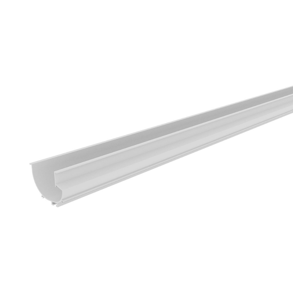 PERFIL EMBUTIR UNILATERAL 10MM BRANCO 2 METROS - LUMINATTI