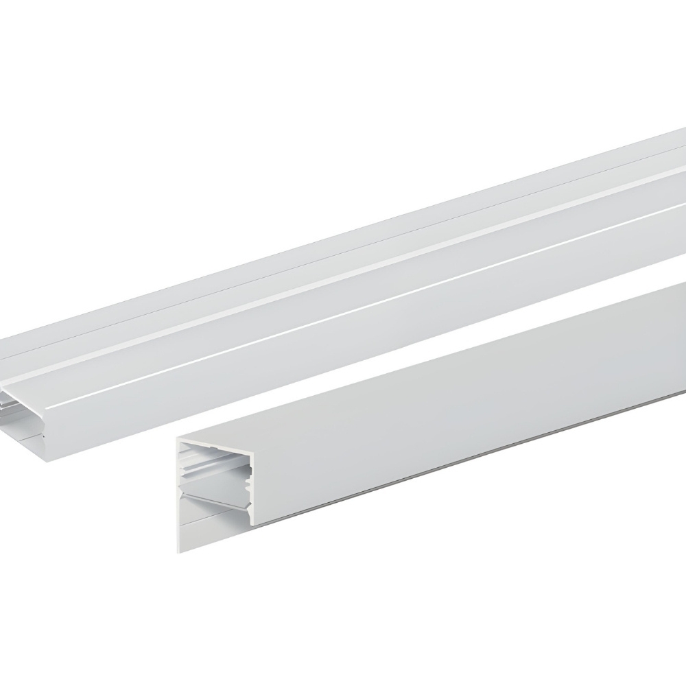 PERFIL SOBREPOR SANCA 37MM BRANCO/BRANCO 3 METROS - LUMINATTI