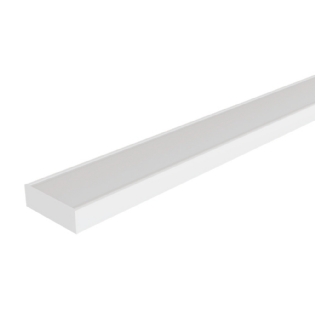 PERFIL SOBREPOR NANO 30MM BRANCO DIFUSOR BRANCO 2 METROS - LUMINATTI