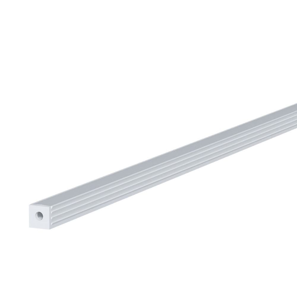 PERFIL SOBREPOR RIPADO 6MM BRANCO 1 METRO - LUMINATTI