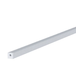 PERFIL SOBREPOR RIPADO 6MM BRANCO 1 METRO - LUMINATTI