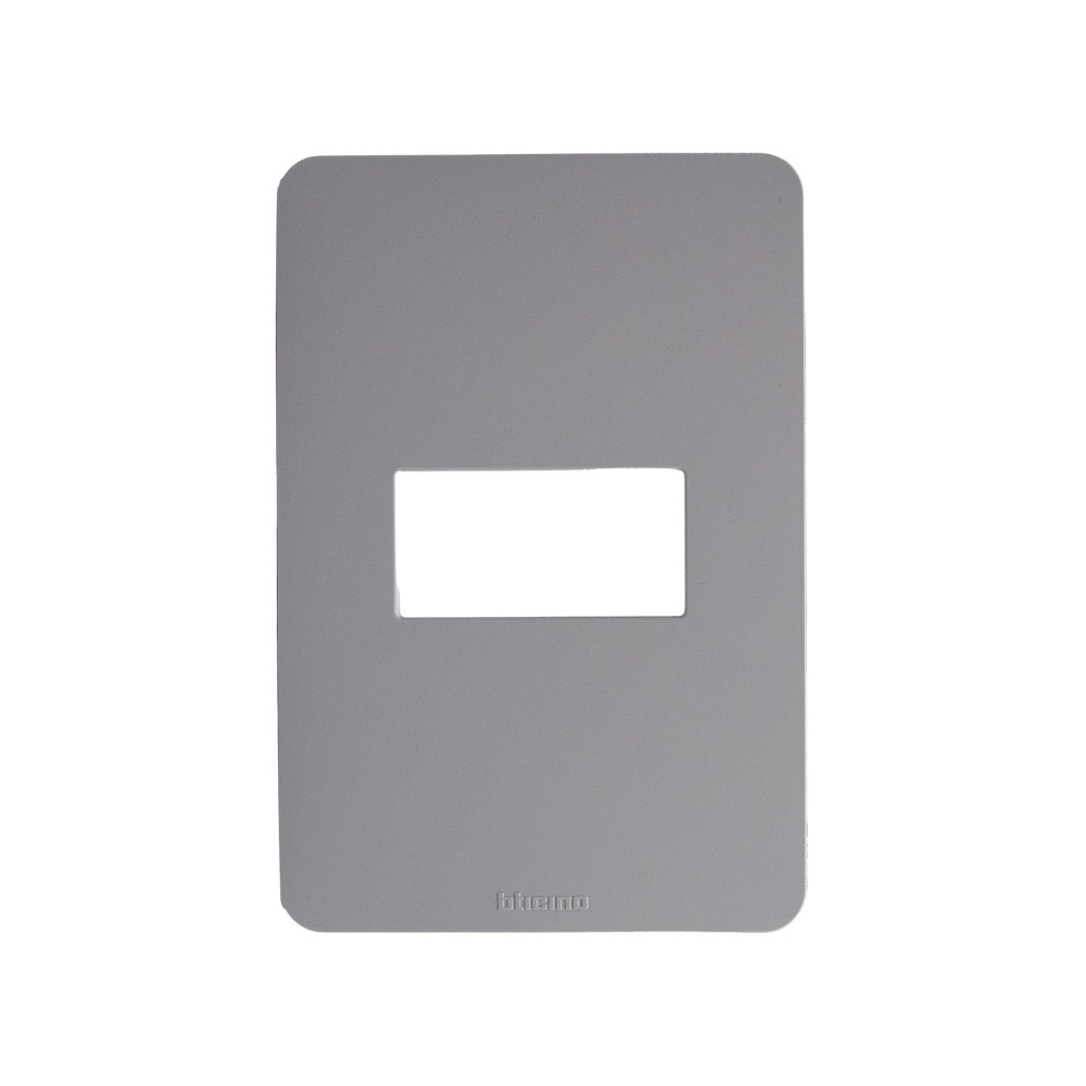 PLACA 4X2 PARA 1 POSTO CINZA SEM SUPORTE MATIXGO - BTICINO