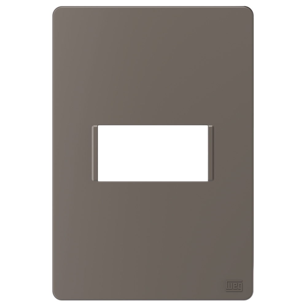 PLACA 4X2 PARA 1 POSTO HORIZONTAL ARGILA SEM SUPORTE ESATTA - WEG