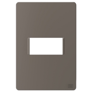 PLACA 4X2 PARA 1 POSTO HORIZONTAL ARGILA SEM SUPORTE ESATTA - WEG