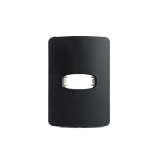 PLACA 4X2 PARA 1 POSTO HORIZONTAL COM SUPORTE PRETO GRACIA MAXX - ALUMBRA