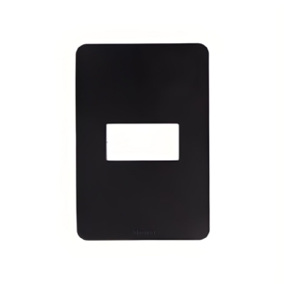 PLACA 4X2 PARA 1 POSTO PRETO SEM SUPORTE MATIXGO - BTICINO