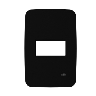 PLACA 4X2 PARA 1 POSTO PRETO SEM SUPORTE ORIGEN - ABB