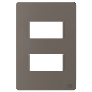 PLACA 4X2 PARA 2 POSTOS ARGILA SEM SUPORTE ESATTA - WEG