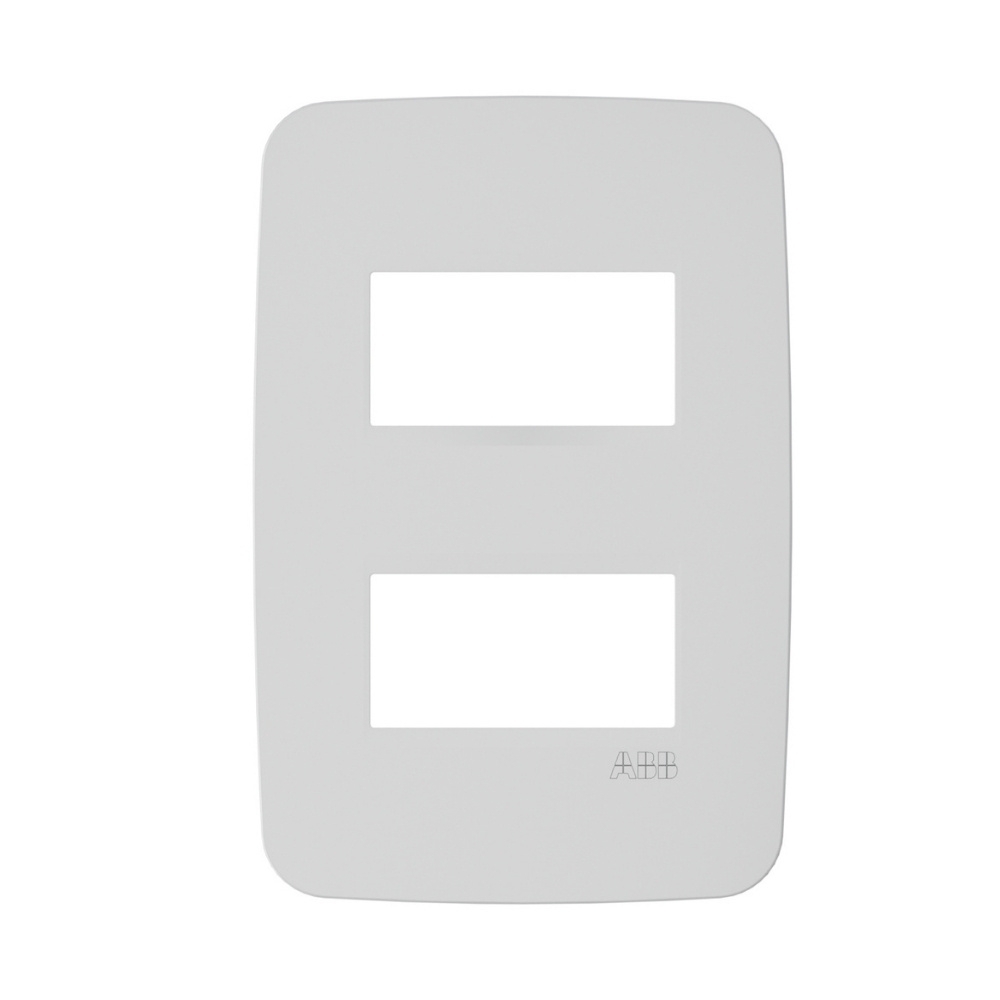 PLACA 4X2 PARA 2 POSTOS SEPARADOS BRANCO COM SUPORTE ORIGEN - ABB